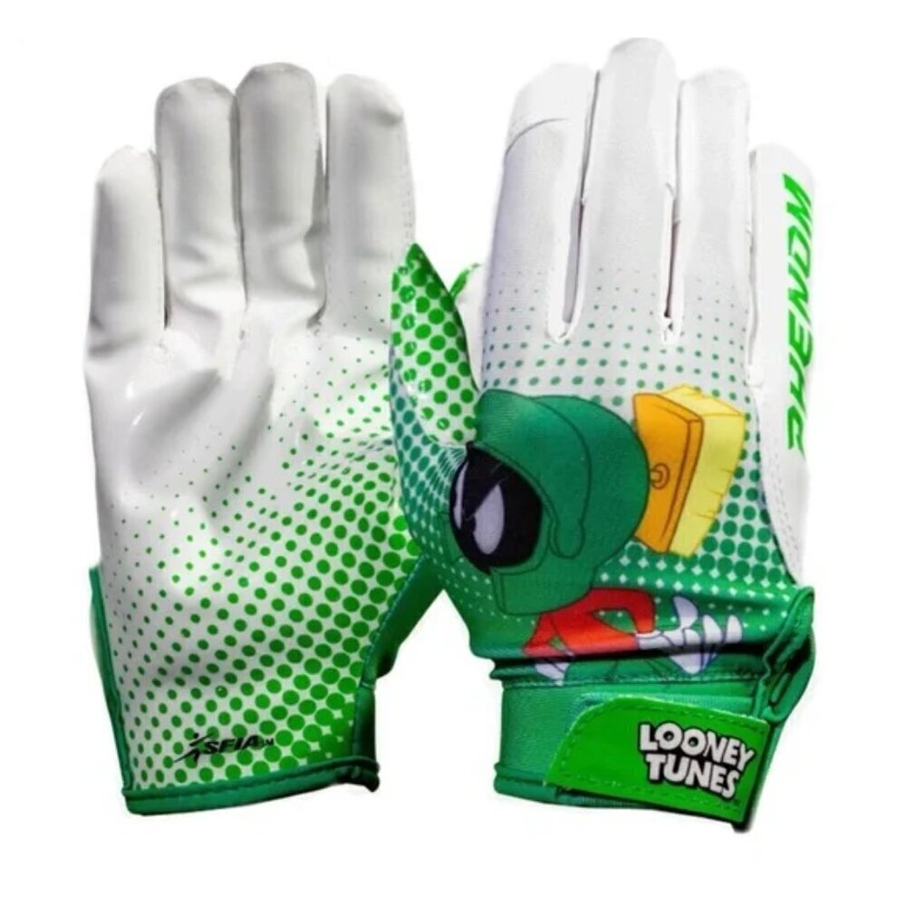 PHENOM • Looney Tunes Football Gloves Marvin The Martian VPS4 By Phenom Elite